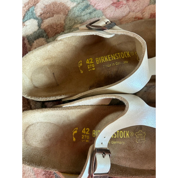 Birkenstock Gizeh RegularFit BirkoFlor Graceful Pearl White 42 - Picture 2 of 3